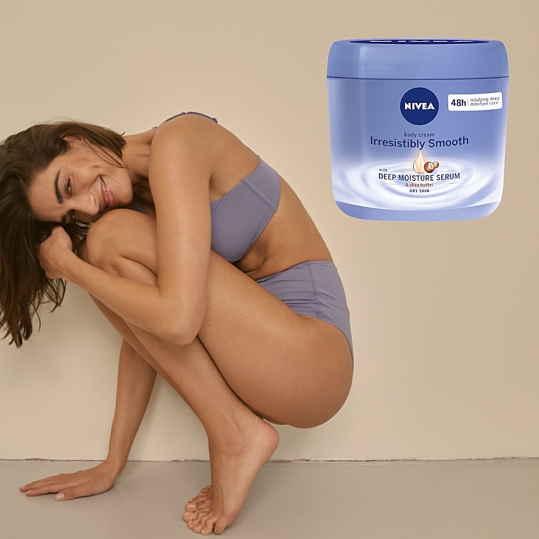 Glättende Körpercreme - Nivea Irresistibly Smooth Shea Butter Body Cream — Bild N3