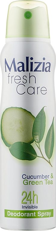 Deospray Antitranspirant mit Gurke und grünem Tee - Malizia Frash Care Deodorant Spray Cucumber & Green Tea — Bild N1