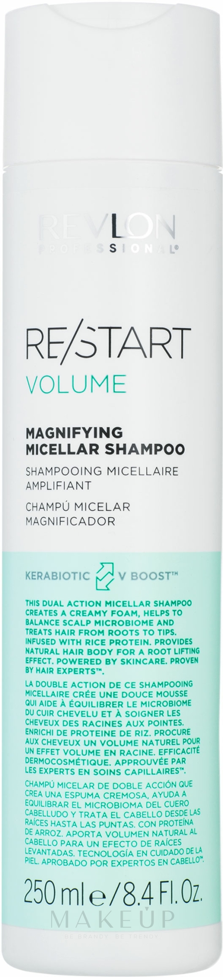 Mizellen-Shampoo für mehr Volumen - Revlon Professional Restart Volume Magnifying Micellar Shampoo — Bild 250 ml