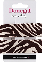 Düfte, Parfümerie und Kosmetik Haarspange FA-5655+1 braun-weiß - Donegal