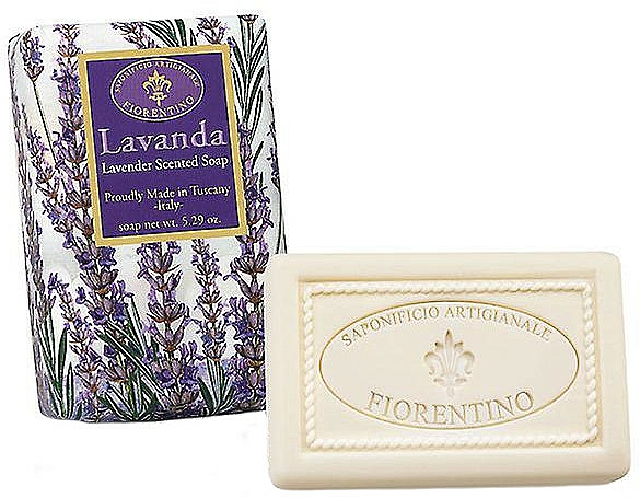 Naturseife mit Lavandelduft - Saponificio Artigianale Fiorentino Masaccio Lavender Soap — Bild N2