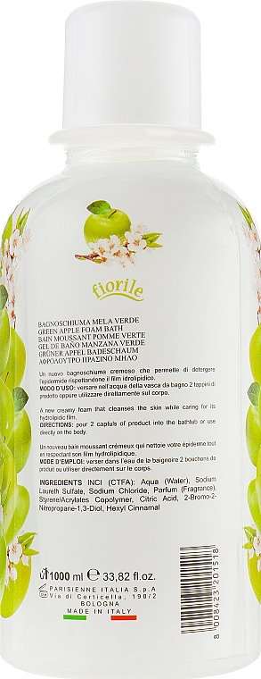 Badeschaum Grüner Apfel - Parisienne Italia Fiorile Green Apple Bath Foam — Bild N2