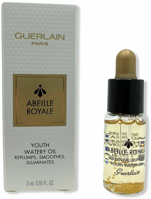 Gesichtspflegeset - Guerlain Abeille Royale Programme Anti Age (Gesichtscreme 50ml + Gesichtslotion 15ml + Serum 15ml + Öl-Serum für das Gesicht 0,6mlx8 + Kosmetiktasche) — Bild N7