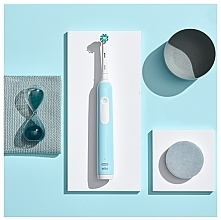 Elektrische Zahnbürste blau - Oral-B Pro Series 1 Carribean Blue + Case — Bild N3