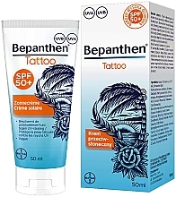 Sonnenschutzcreme für tätowierte Haut - Bepanthen Tattoo Cream SPF 50  — Bild N1