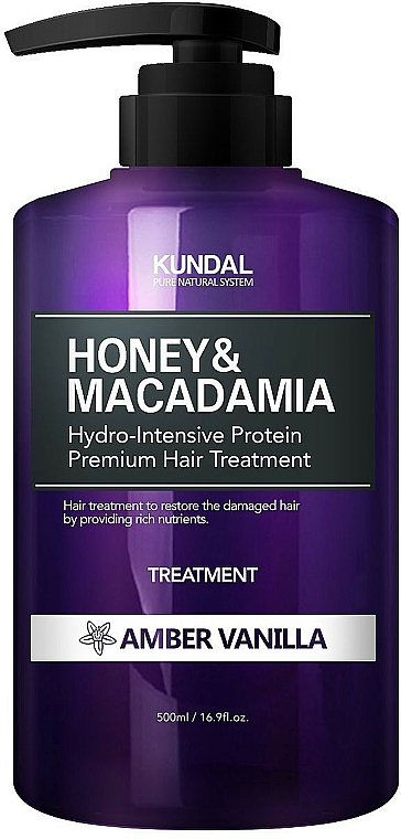 Feuchtigkeitsspendende Haarspülung mit Amber und Vanille - Kundal Honey & Macadamia Amber Vanilla Treatment — Bild N1