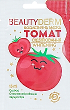 Düfte, Parfümerie und Kosmetik Tuchmaske für das Gesicht mit Tomatenextrakt - Beauty Derm Whitening