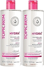 Düfte, Parfümerie und Kosmetik Set - Topicrem Hydra+ Gentle Micellar Water Duo (micell/water/2x400ml)