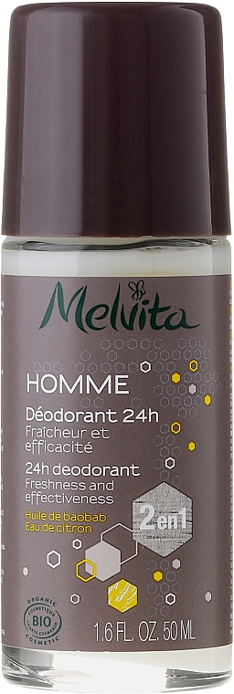 Deospray - Melvita Homme 24H Deodorant — Bild N1