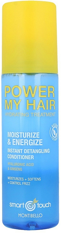 Feuchtigkeitsspendendes Anti-Frizz Haarspray mit Hyaluronsäure und Ginseng - Montibello Smart Touch Power My Hair — Bild N1