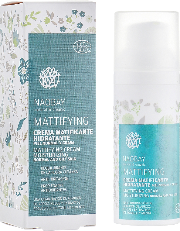 Mattierende Gesichtscreme - Naobay Mattifying Cream — Bild N1