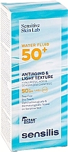 Sonnenschutz-Fluid für das Gesicht - Sensilis Antiaging & Light Texture Water Fluid 50+ — Bild N2