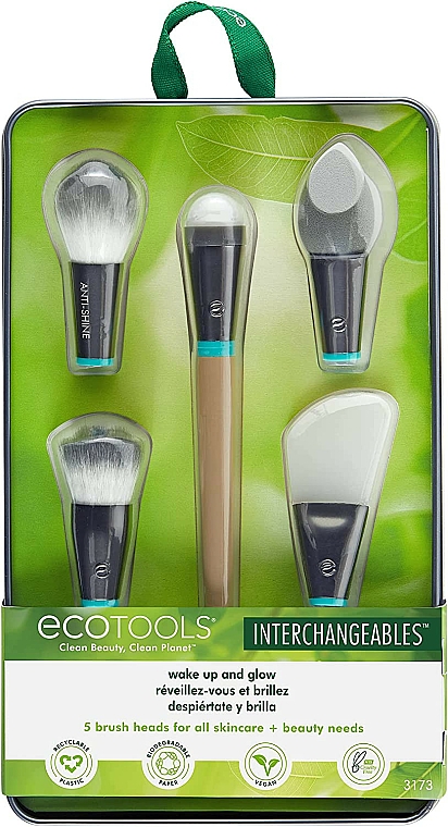 Make-up Pinselset 5-tlg. - EcoTools Wake Up and Glow Brush Set — Bild N1
