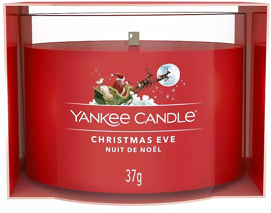 Duftende Minikerze im Glas - Yankee Candle Christmas Eve Filled Votive — Bild N1