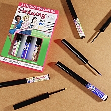 theBalm Ladies Schwing Liquid Eyeliner Trio (Flüssiger Eyeliner 3 x1.7ml) - Make-up Set  — Bild N9