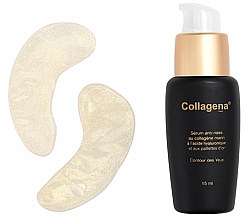 Augenpflegeset - Collagena Paris Goldissime Brightening Set (Augenpatches 16 St. + Augenserum 15ml) — Bild N2