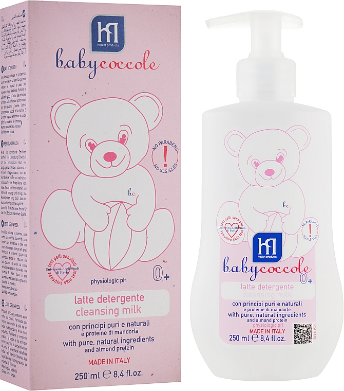 Sanfte und feuchtigkeitsspendende Reinigungsmilch für Kinder - Babycoccole Cleansing Milk — Bild N1