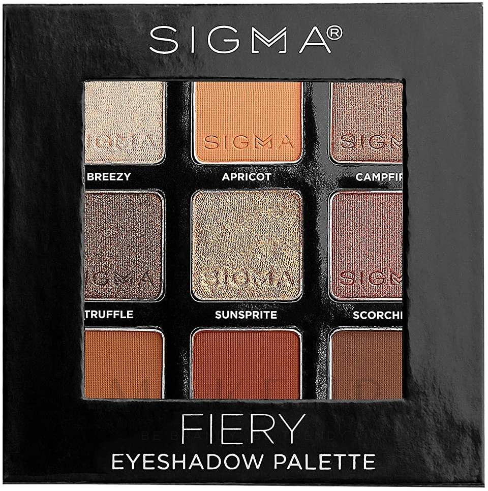 Lidschattenpalette - Sigma Beauty Eyeshadow Palette — Bild Fiery