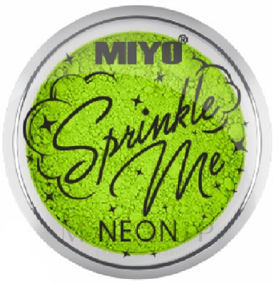 Neonfarbenes Pigment-Lidschattenpulver - Miyo Sprinkle Me Neon — Bild Atomic Grass
