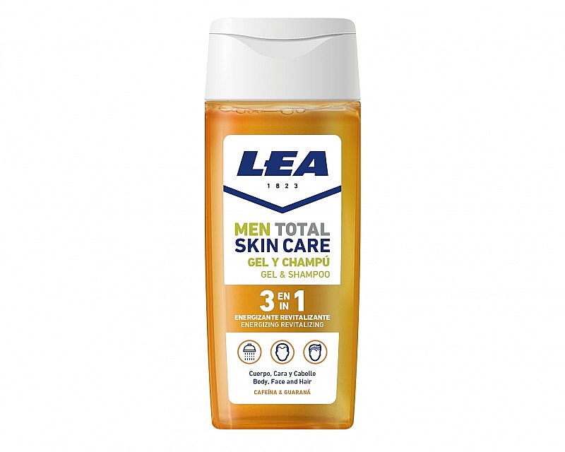 3in1 Regenerierendes Duschgel - Lea Men Total Skin Care Energizing Revitalizing Shower Gel&Shampoo — Bild N1