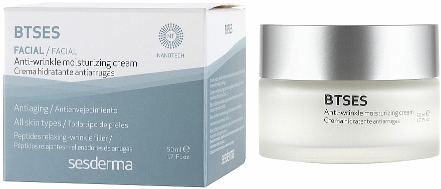 Feuchtigkeitsspendende Anti-Falten Gesichtscreme - SesDerma Laboratories BTSeS Anti-wrinkle Cream — Bild N1