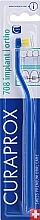 Düfte, Parfümerie und Kosmetik Büschel-Zahnbürste Single CS 708 Implant für Implantate, festsitzenden Prothesen, Brackets, Lingualspangen blau-gelb - Curaprox
