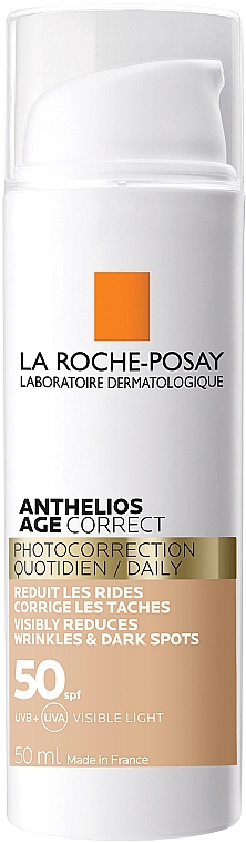Anti-Aging Pflegeprodukt für das Gesicht SPF50 - La Roche-Posay Anthelios Age Correct SPF50 Tinted — Bild N1