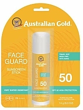 Düfte, Parfümerie und Kosmetik Sonnenschutz-Balsamstift für das Gesicht SPF 50 - Australian Gold Face Guard SPF 50