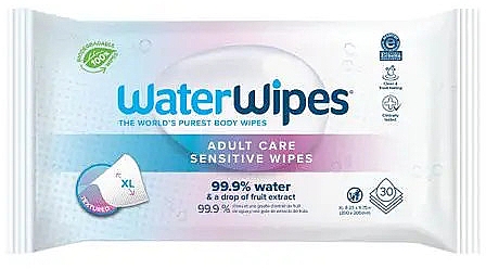 Feuchttücher für empfindliche Haut - WaterWipes Adult Care Sensitive Wipes — Bild N1