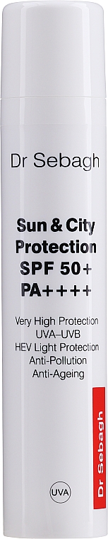 Anti-Aging Sonnenschutzcreme für das Gesicht SPF 50 - Dr Sebagh Sun & City Protection SPF 50 — Bild N1