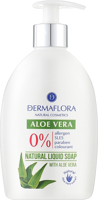 Flüssige Handseife - Dermaflora Aloe Vera Natural Liquid Soap — Bild N1