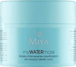 Düfte, Parfümerie und Kosmetik Intensiv feuchtigkeitsspendende Gesichts- und Augenmaske - Miya Cosmetics myWATERmask 