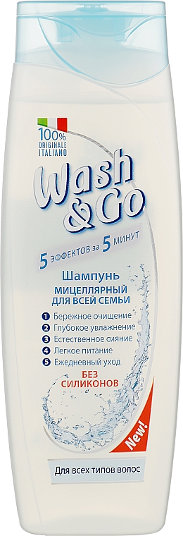 Mizellenshampoo - Wash&Go Shampoo — Bild N3