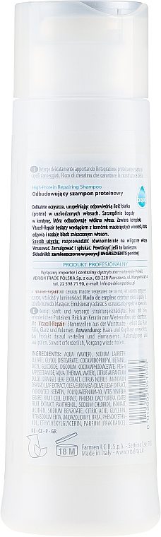 Reparierendes Proteinbad für das Haar - Vitality's Intensive Aqua Re-Integra High-Protein Shampoo — Bild N2