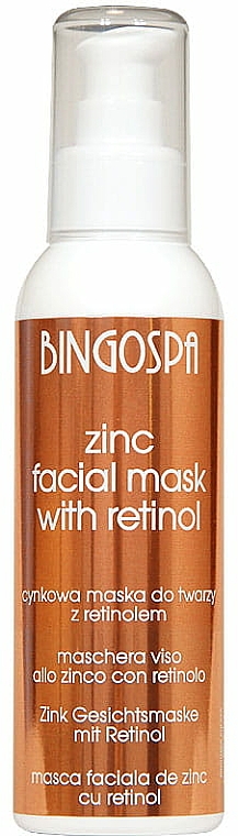 Zink Gesichtsmaske mit Retinol - BingoSpa Zinc Mask To The Face — Bild N1
