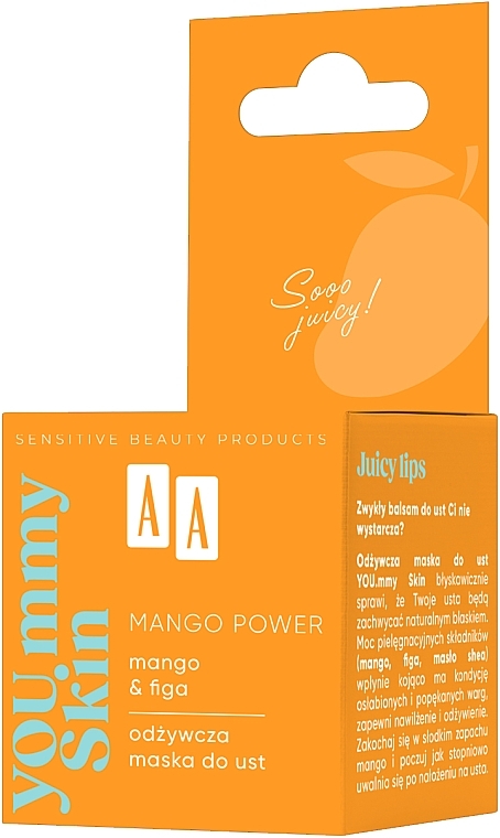 Pflegende Lippenmaske - AA You.mmy Skin Mango Power — Bild N3