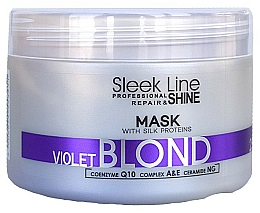 Düfte, Parfümerie und Kosmetik Neutralisierende Haarmaske gegen Gelbstich mit Coenzym Q10 - Stapiz Sleek Line Violet Blond Mask