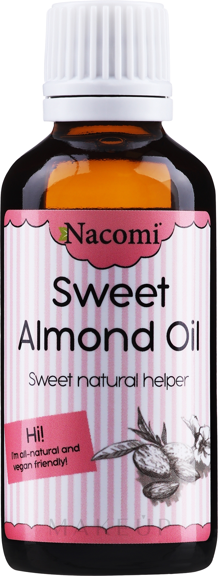 Körperöl mit süßer Mandel - Nacomi Natural — Bild 30 ml