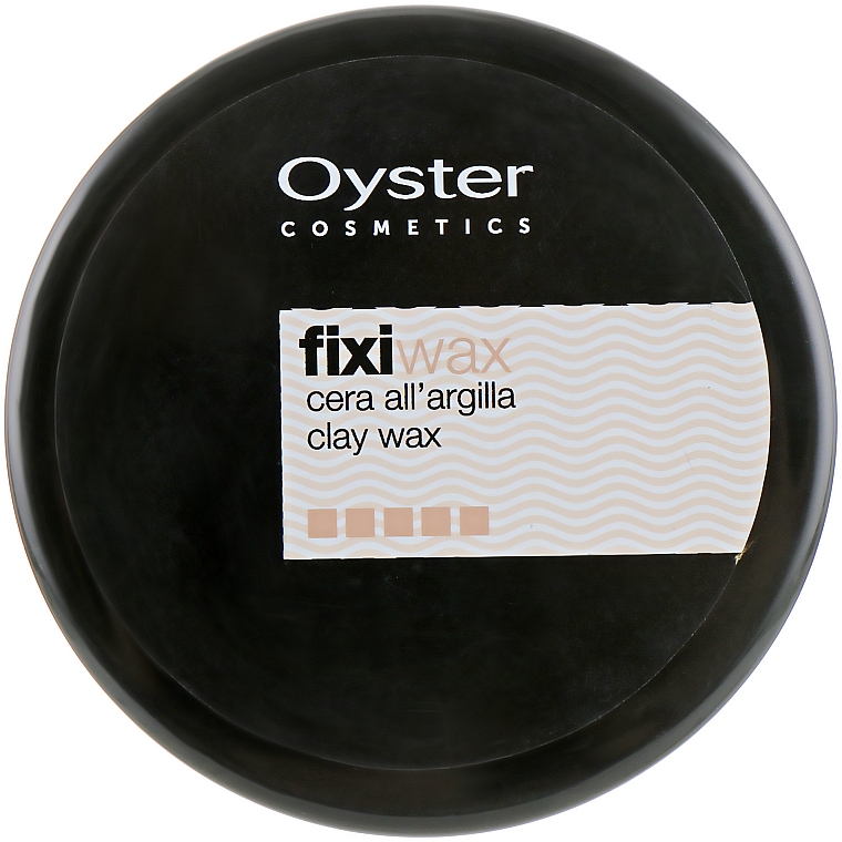 Mattes Tonwachs starker Halt - Oyster Cosmetics Fixi Clay Wax — Bild N1