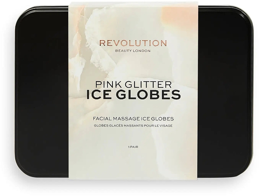 Massager für das Gesicht - Makeup Revolution Beauty Pink Glitter Ice Globes  — Bild N2
