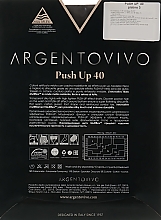 Strumpfhose Push Up 40 40 DEN platino - Argentovivo — Bild N2