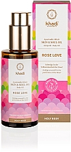 Körperöl Rose - Khadi Ayurvedic Elixir Skin & Soul Oil Rose Love — Bild N2