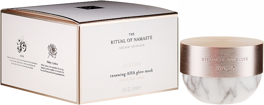 Erneuernde Gesichtsmaske mit AHA-Säuren und Lotosblume - Rituals The Ritual Of Namaste Glow Mask — Bild N1