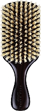 Haarbürste 17 cm - Acca Kappa Ebony Wood Club Style Hairbrush White Natural Bristles — Bild N1