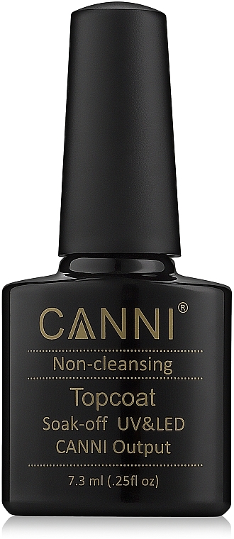 Soak-Off Versiegelungsgel - Canni Gel Non-cleansing Top Coat — Bild N1