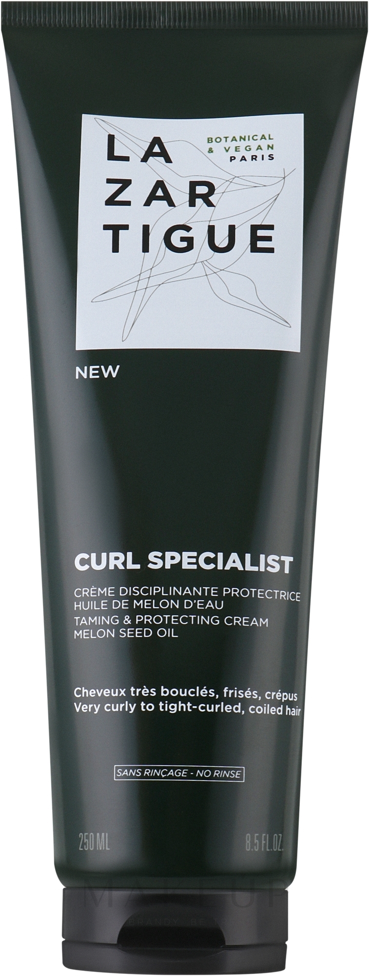Haarschutzcreme - Lazartigue Curl Specialist Taming and Protecting Cream — Bild 250 ml