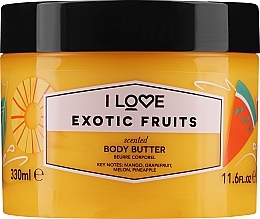 Feuchtigkeitsspendende Körperbutter mit natürlichen Fruchtextrakten - I Love Exotic Fruits Body Butter — Bild N1