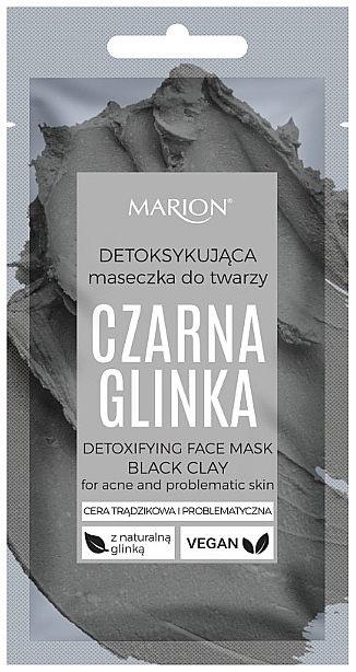 Detox-Maske aus schwarzer Tonerde - Marion Detoxifying Face Mask Black Clay — Bild N1