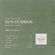 Gesichts-Make-up Cushion - Village 11 Factory Perfect Airy Sun Cushion SPF 50+ PA++++  — Bild N3