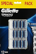 Düfte, Parfümerie und Kosmetik Ersatz-Rasierkassetten 12 St. - Gillette Mach3 Turbo Special Pack